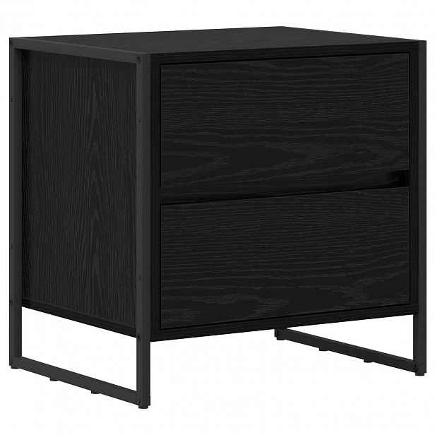 vidaXL Noční stolek Černý dub 50 x 39.5 x 50 cm Kompozitní dřevo