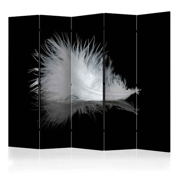 Paraván White feather Dekorhome