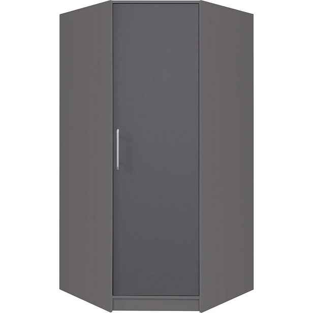 MASSENO ŠATNÍ SKŘÍŇ S OTOČNÝMI DVEŘMI VANO, 95/190/95 cm 1dveřová, antracitová