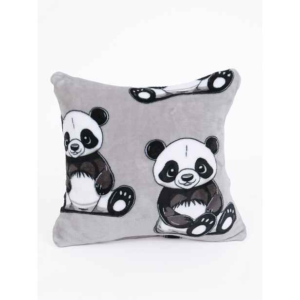 MKLuzkoviny.cz Povlak na polštářek mikroplyš Exclusive 40 x 40 cm - Panda