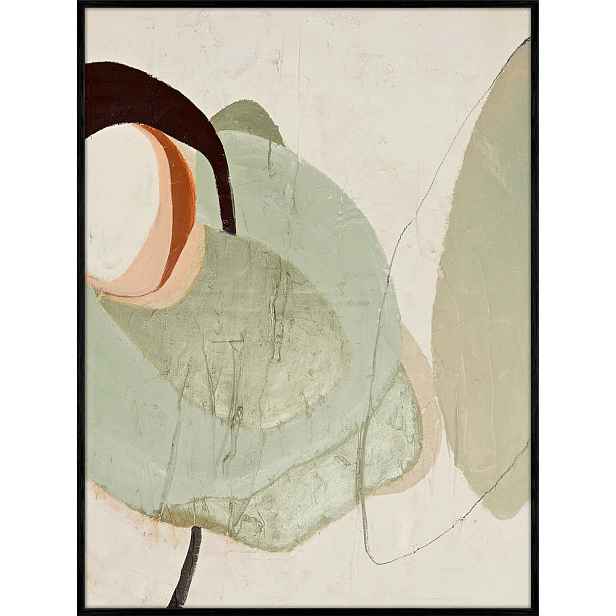 Ručně malovaný obraz 90x120 cm Moon Rock – Malerifabrikken