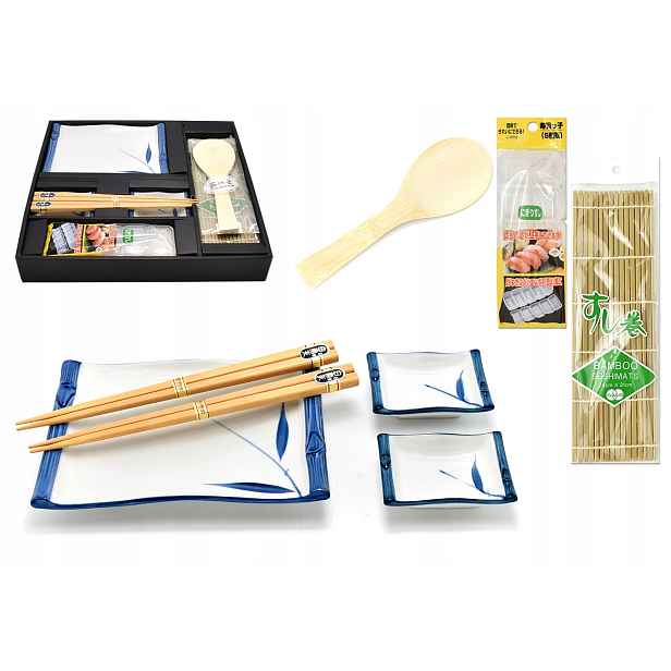 Sada na sushi pro 2 osoby Bamboo Ruiiro příslušenství