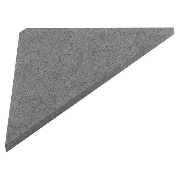 Sapho ABELINE rohová polička rockstone 250x250mm, concrete