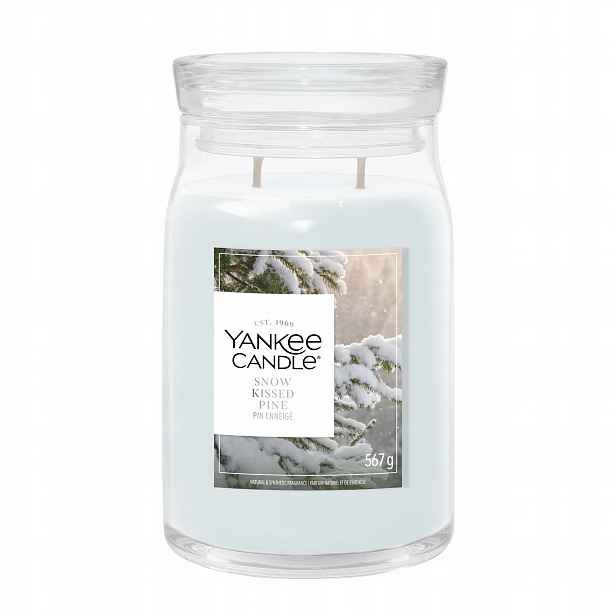 Velká vonná svíčka Yankee Candle Snow Kissed Pine