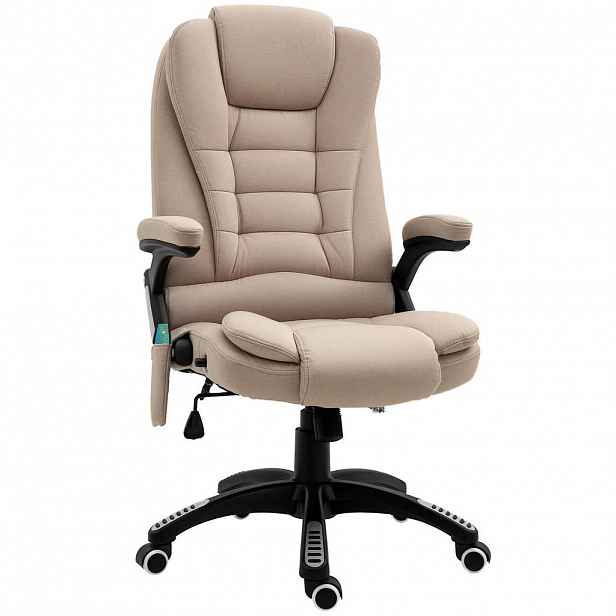 Vinsetto KANCELÁŘSKÁ ŽIDLE s vibrační masáží, ergonomická kancelářská židle s nastavitelnou výškou