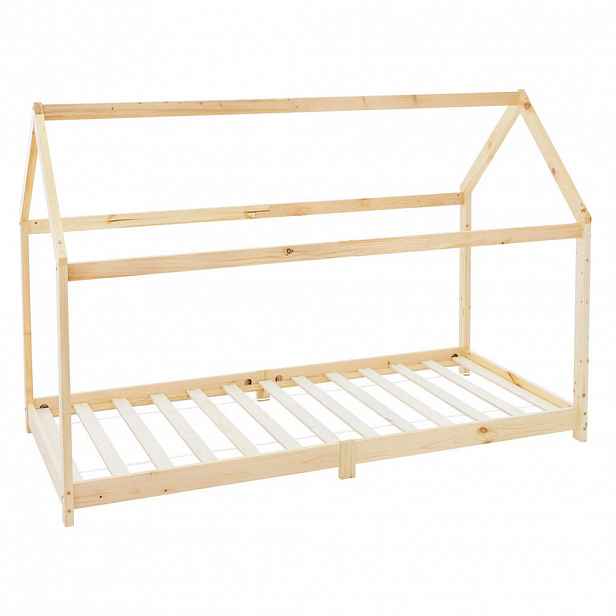 ML-DESIGN DĚTSKÁ POSTÝLKA se stříškou 90x200 cm přírodní