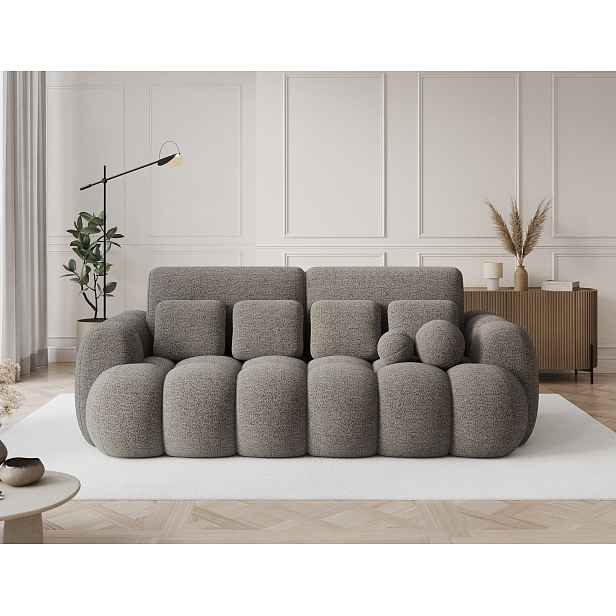 Designová pohovka do obýváku ISEN - šedohnědá
