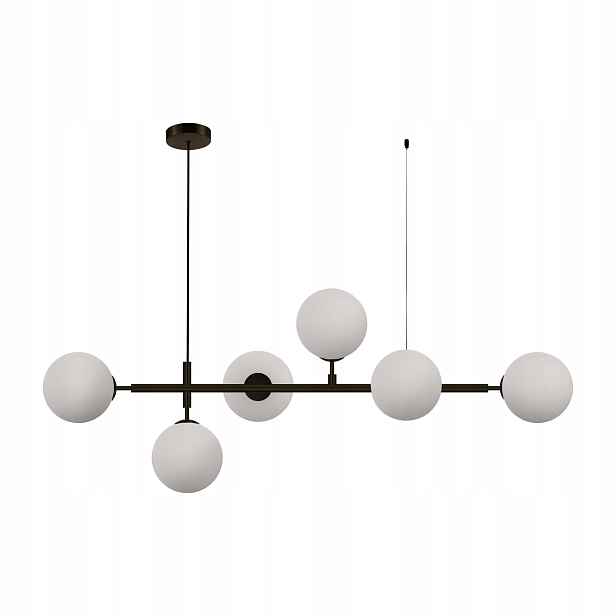 Light Prestige Závěsná lampa Alisa 6xE14 Černá/Bílá 78 cm IP20