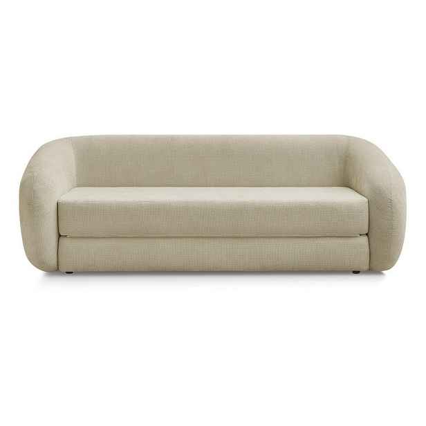 Taupe žinylková rozkládací pohovka 228 cm Neyo – Bobochic Paris