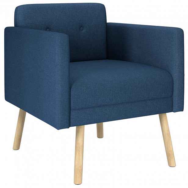 vidaXL Akcentní křeslo Modrá Textil
