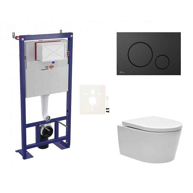 Závěsný wc set do lehkých stěn / předstěnová Swiss Aqua Technologies Brevis SIKOSSBR68