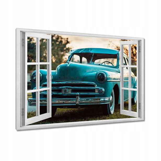Obrazy 90x60 Modrý Dodge Auto