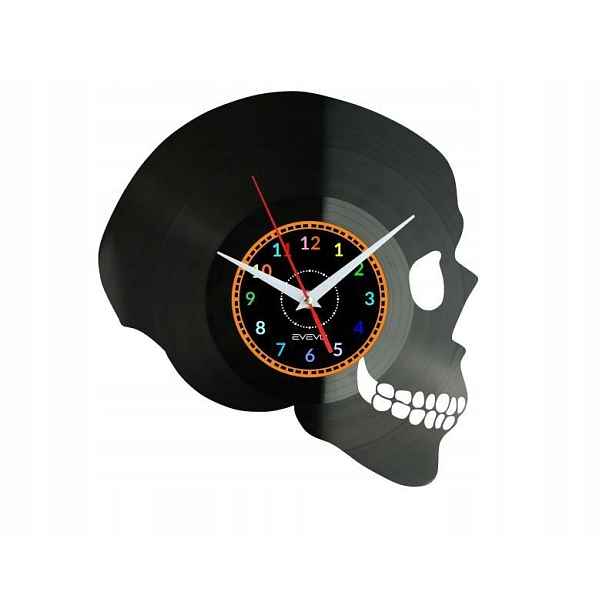 Skeleton, Dekorativní Nástěnné Hodiny, Moderní Vinylová Deska Na Prezentaci
