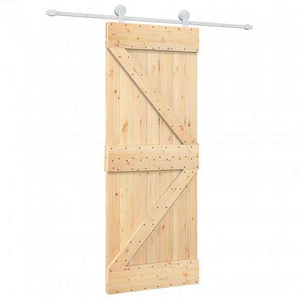 vidaXL Posuvné dveře 80 x 210 cm Masivní borovicové dřevo