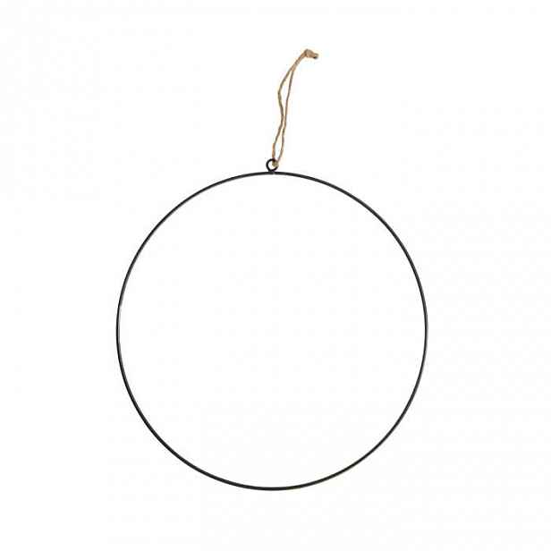 Kruh kovový závěsný černý 38cm
