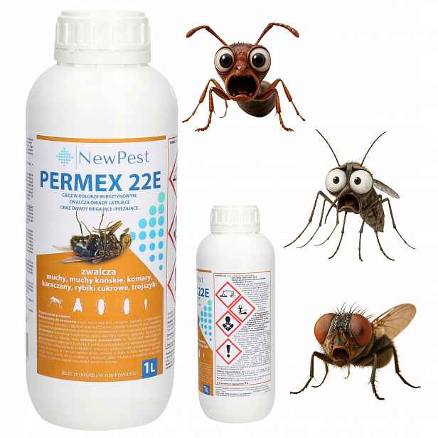 Přípravek Komáři Mouchy Hmyz Švábi Rybička Tekutina Permethrin Permex