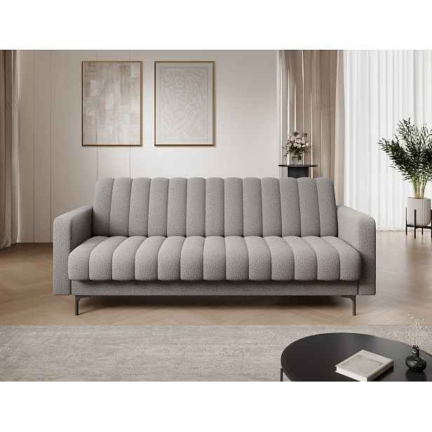 Designová rozkládací pohovka KARSIN - šedá