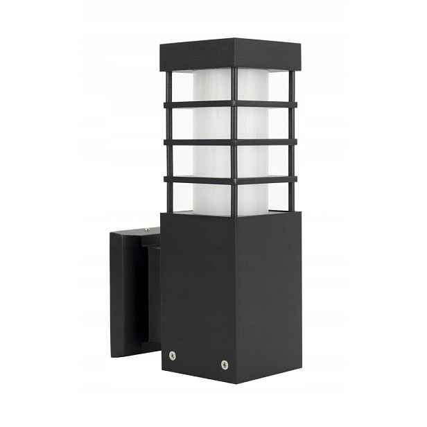 Su-ma Venkovní nástěnné svítidlo Rado II K Bl, IP54, hliníkové, E27, černé