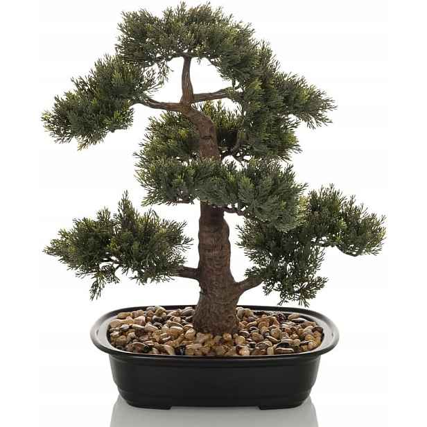Umělé Bonsaje Borovice 38x20 CM Real Touch Dekorace Premium