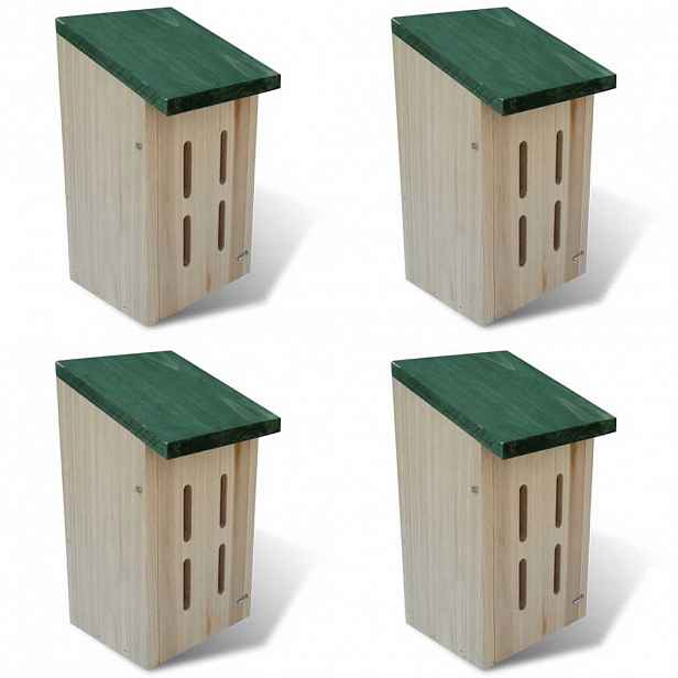 vidaXL Budky pro motýly 14 x 15 x 22 cm, sada 4 ks