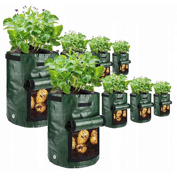 8 x Taška Eko Pro Pěstování Brambor Květináč H35 D30 cm