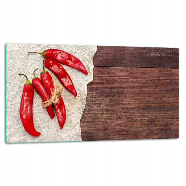 7v1 Skleněná Deska Na Krájení 52x30 Paprika