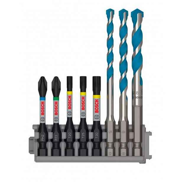 Bosch - 8dílná sada bitů a vrtáků 2608577144