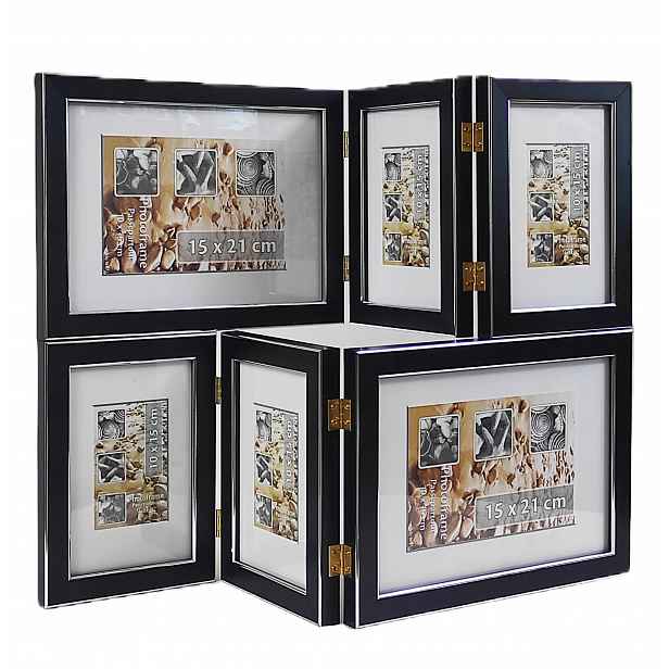 Galeria multirama Titan 3428 na fotografie 10x15 x4/15x21x2 cm Černá skládací