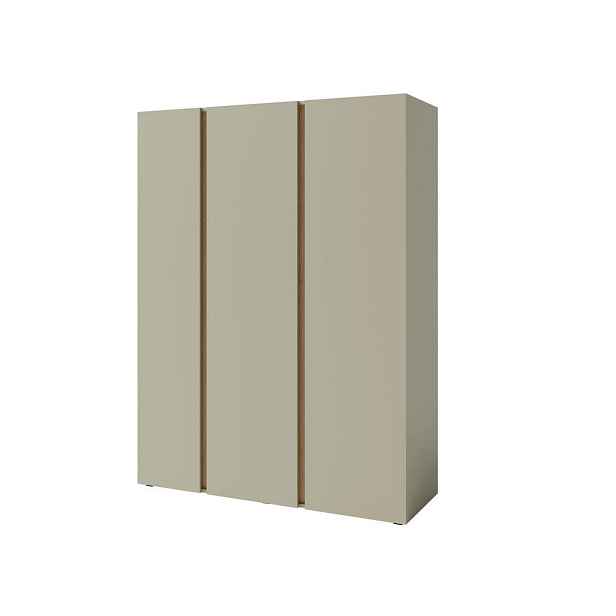 MASSENO ŠATNÍ SKŘÍŇ S OTOČNÝMI DVEŘMI MURO, 145/195/50 cm 3dveřová se zrcadlem, zelená
