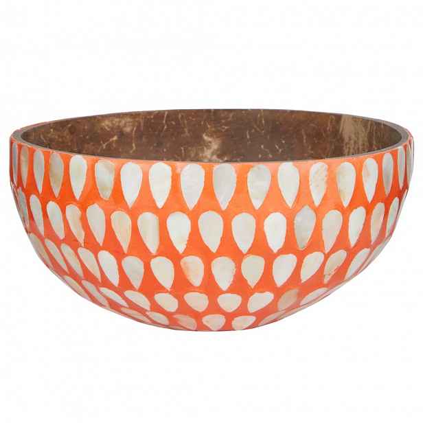 Butlers COCONUT Dekorační miska mozaika 14 cm - oranžová