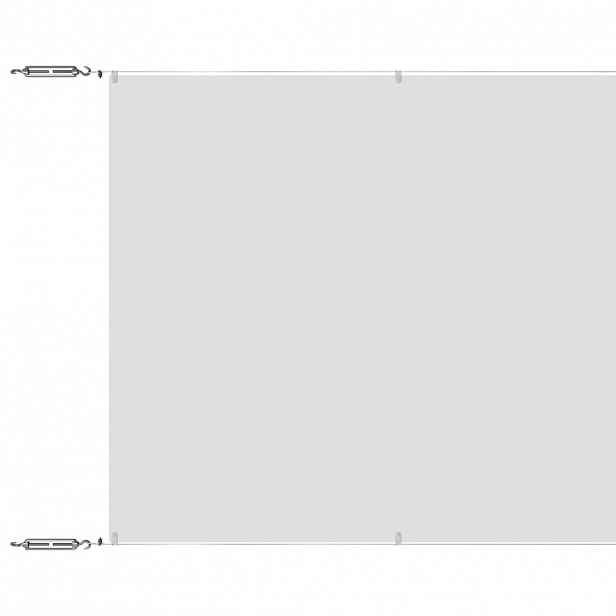 vidaXL Vertikální markýza bílá 140 x 600 cm oxfordská látka