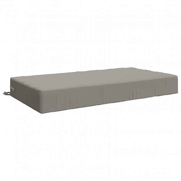 vidaXL Polštář na sedák SOEST 100% polyester Šedá 120 x 60 x 15 cm