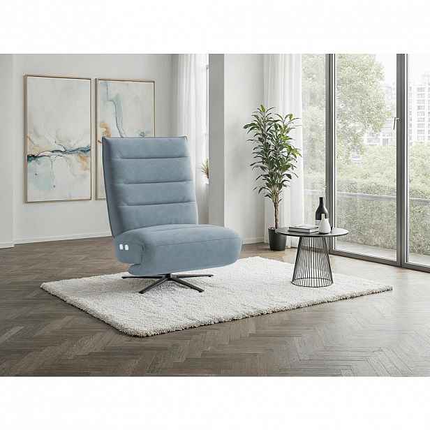 Sit & More RELAXAČNÍ KŘESLO, textil, světle modrá