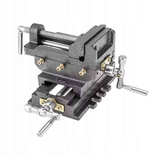 Dvouosý Strojní Svěrák Křížový 100 MM Neo