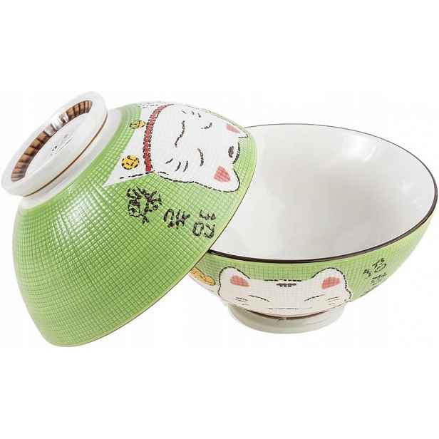 Misky Na Ramen A Polévku Maneki Neko 2 Ks Porcelán