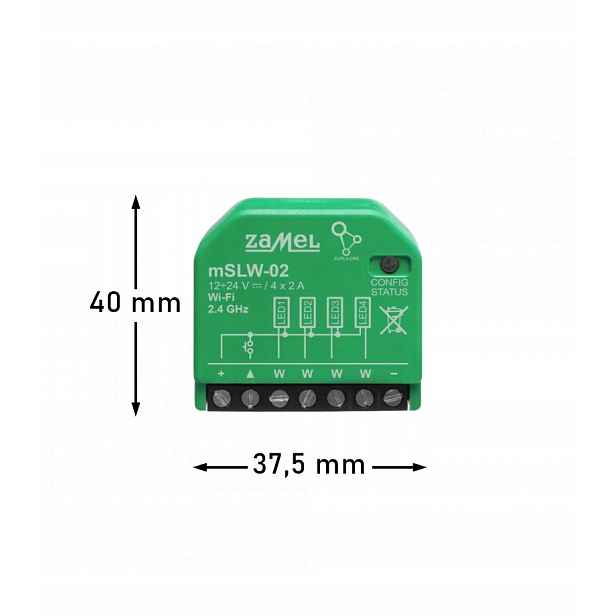 Ovladač Zamel 4 X Led Wi-fi Supla Typ: MSLW-02 (4 nezávislé kanály)