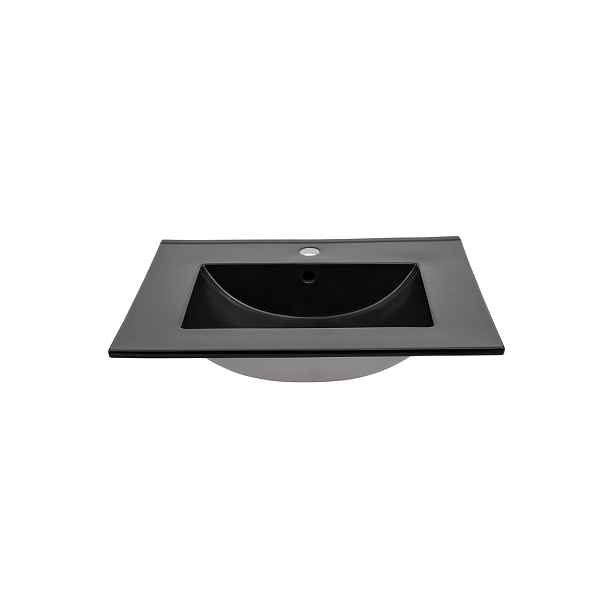 ArtCom Keramické umyvadlo UM-LAVA 60 DP | černá 60 cm