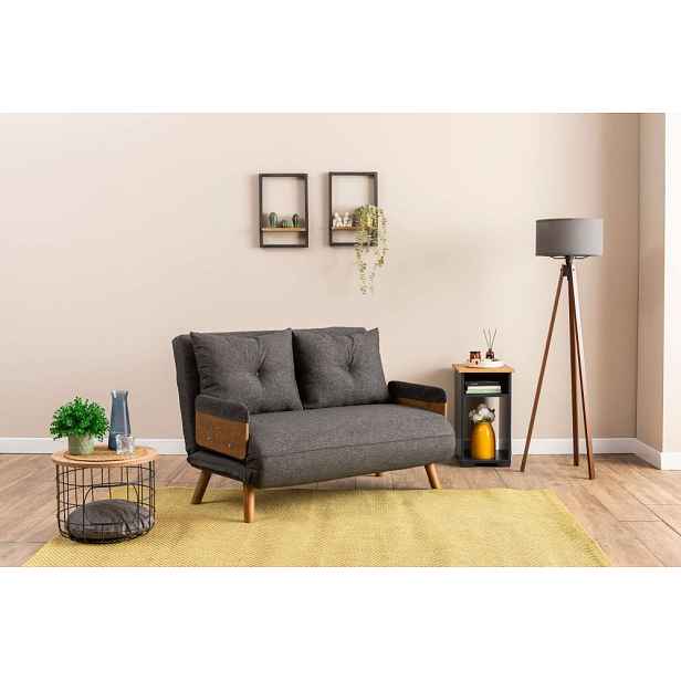 Dvoumístná rozkládací pohovka Cosmo 2-Seater - Dark Grey