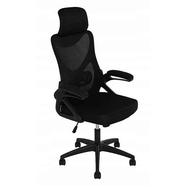 Kancelářská Otočná Židle Černámikrovlákno 64X61X119/128.5 CM Till Základna Nylon