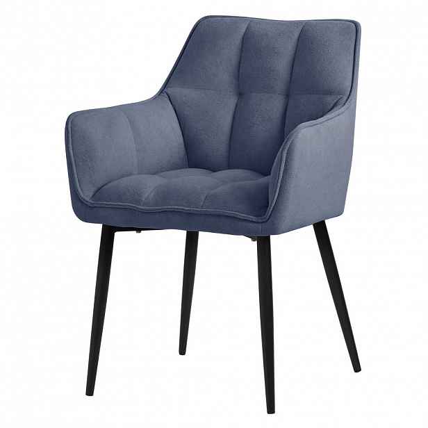 ML-DESIGN JÍDELNÍ ŽIDLE Modrá froté látka