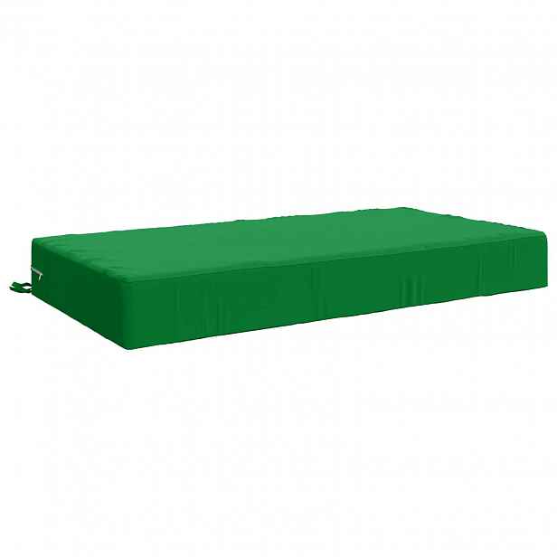 vidaXL Polštář na sedák SOEST 100% polyester Zelená 120 x 60 x 15 cm