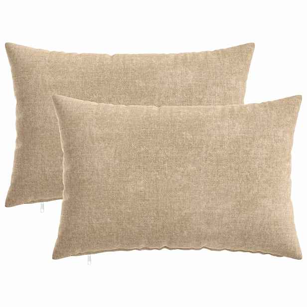 vidaXL Povlak na polštář 2 ks HEERLEN Taupe 50 x 75 cm