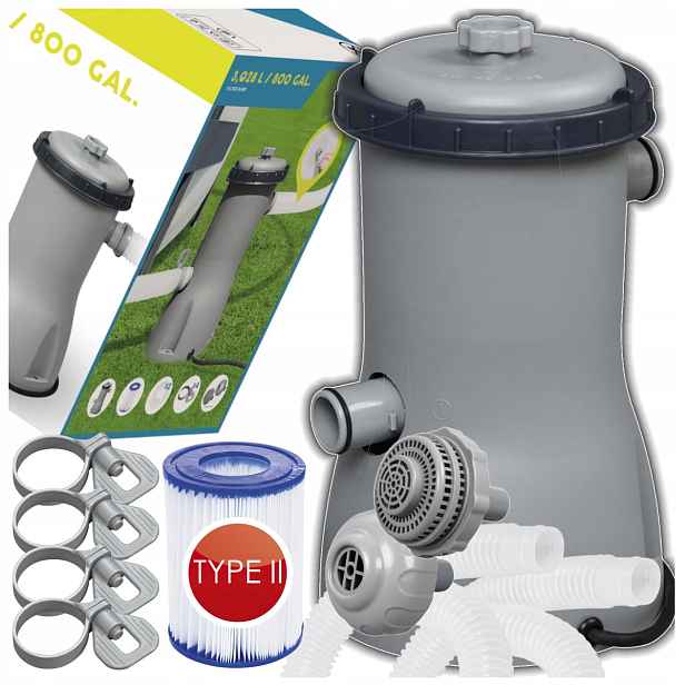 Filtrační čerpadlo Bestway 58386 3028 l/h s filtrem typ II