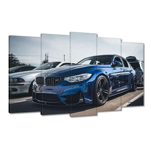 Obrazy 100x60 Modré Bmw M3 Auto