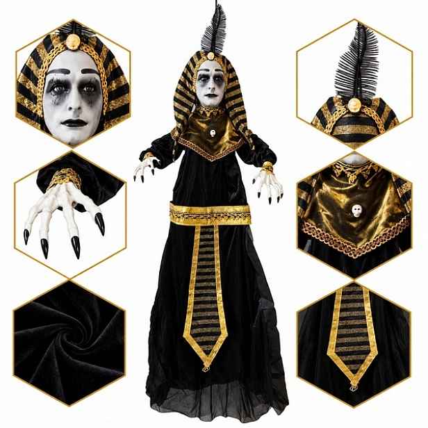 Závěsná Dekorace Faraon Vládce Egypta 120 CM Zombie Ozdoba Halloween