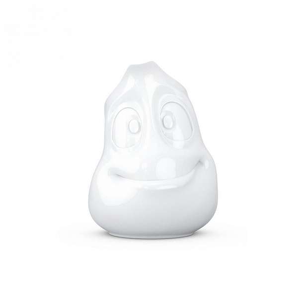Bílá usměvavá konvička z porcelánu 58products, objem 350 ml