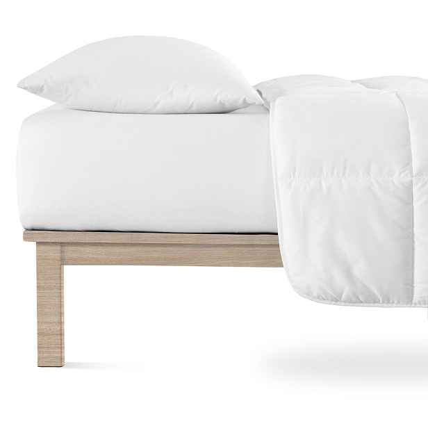 Bílé napínací prostěradlo jersey 90x200 cm Boxspring – Andrea Simone