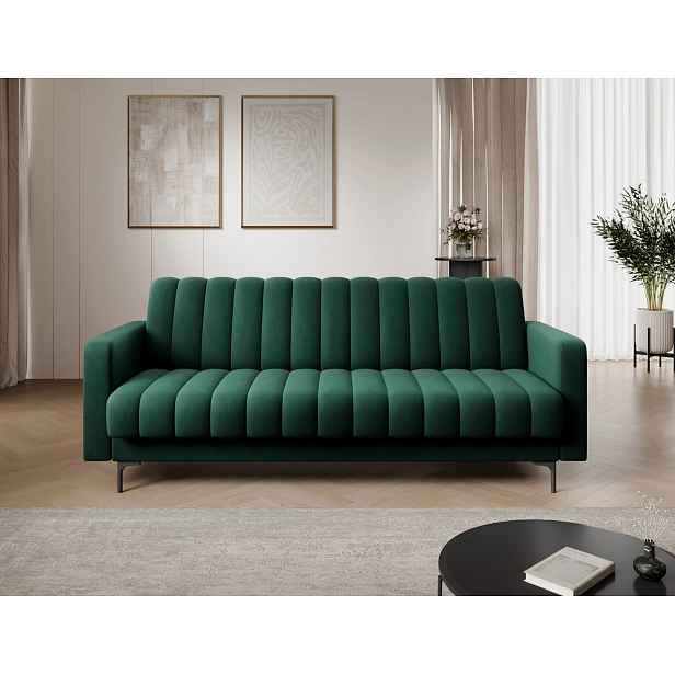 Designová rozkládací pohovka KARSIN - zelená