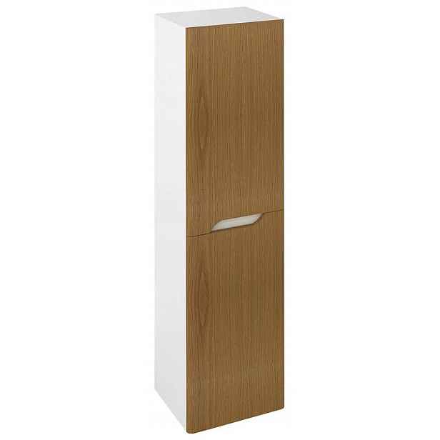 Sapho Mediena - Skříňka vysoká 35x138x30 cm, 2 dvířka L/P, bílá mat/dub natural MD352