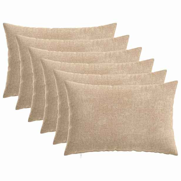 vidaXL Povlak na polštář 6 ks HEERLEN Taupe 50 x 75 cm